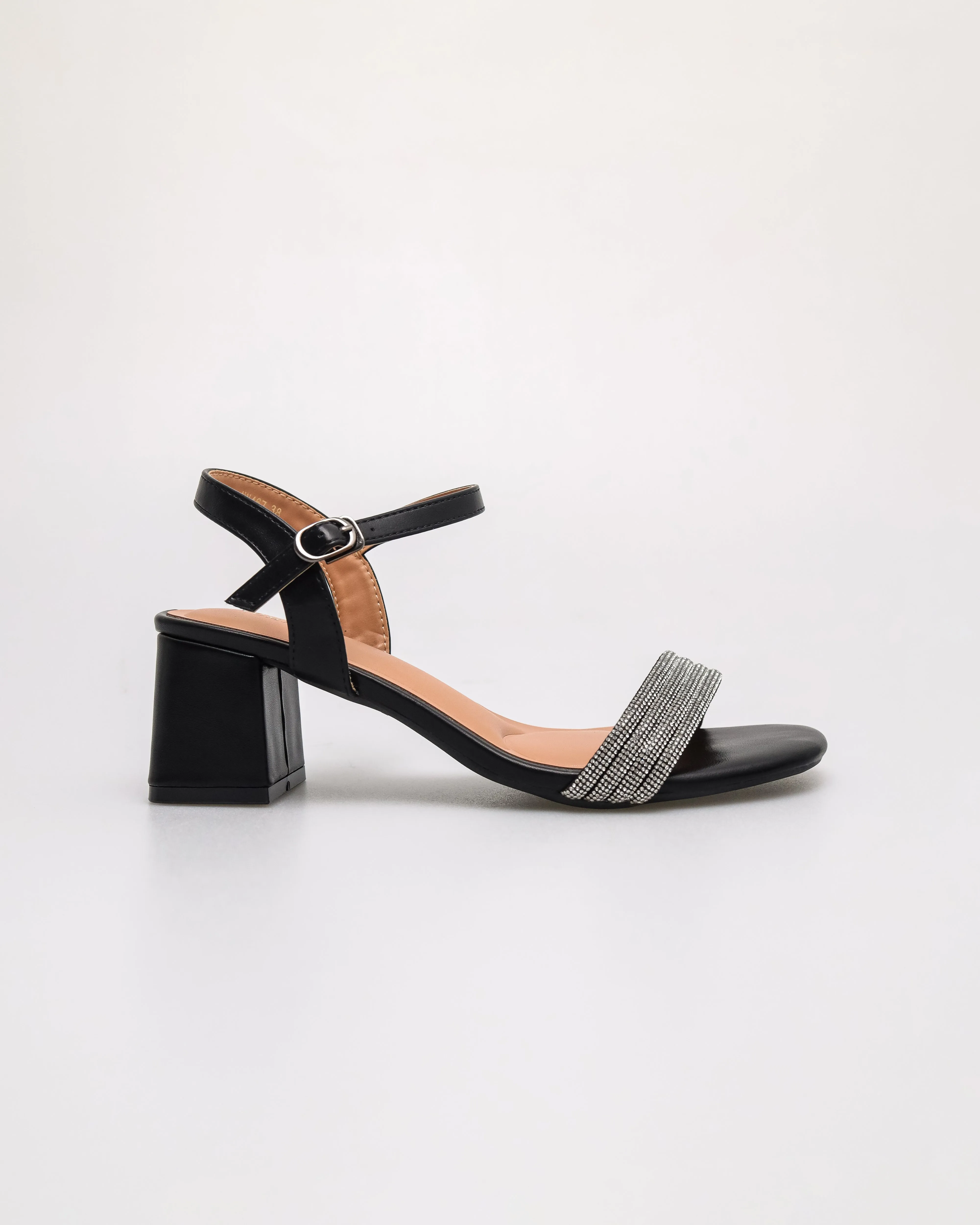 Tomaz NN467 Ladies Glamour Shiny Block Heels