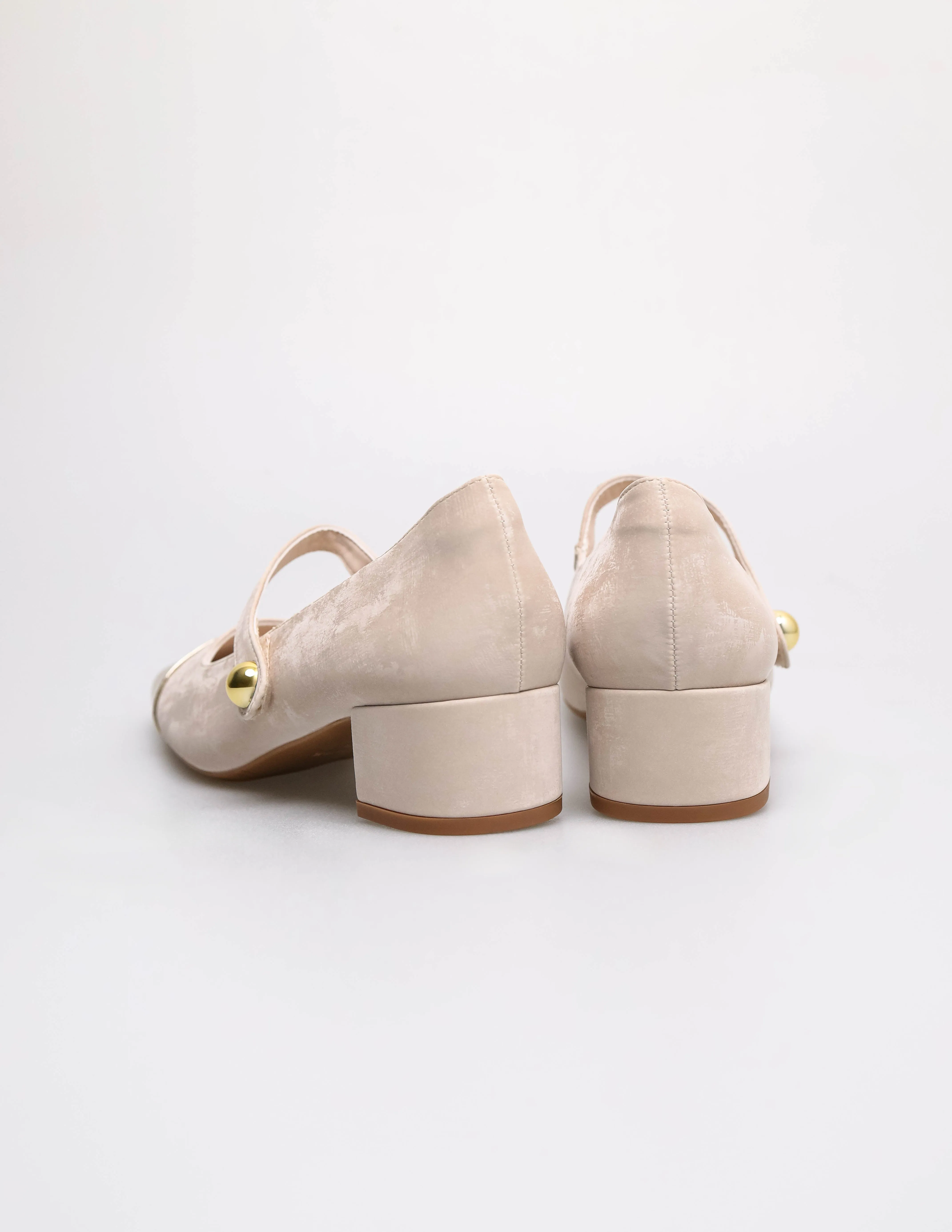 Tomaz YX234 Ladies Mary Jane Block Heels
