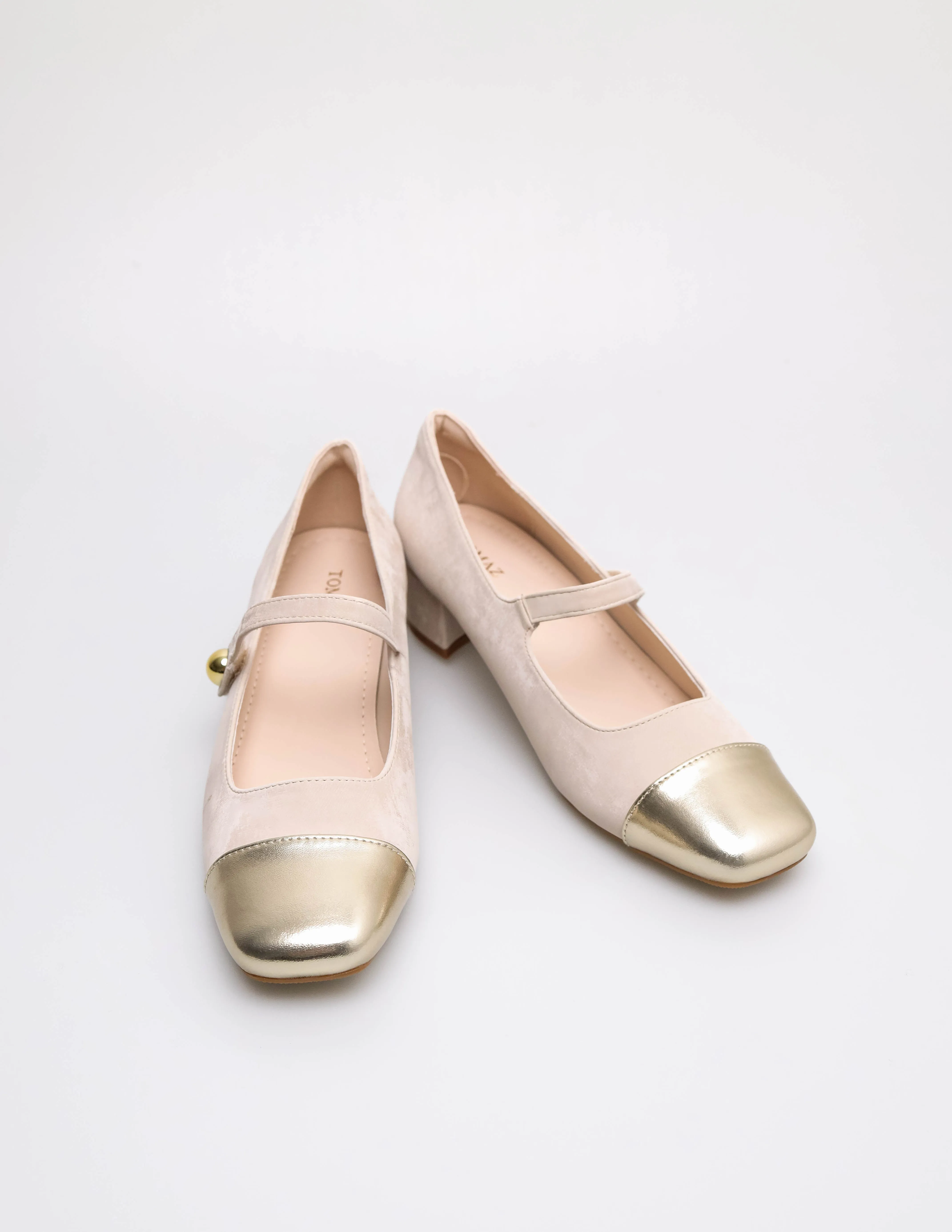 Tomaz YX234 Ladies Mary Jane Block Heels