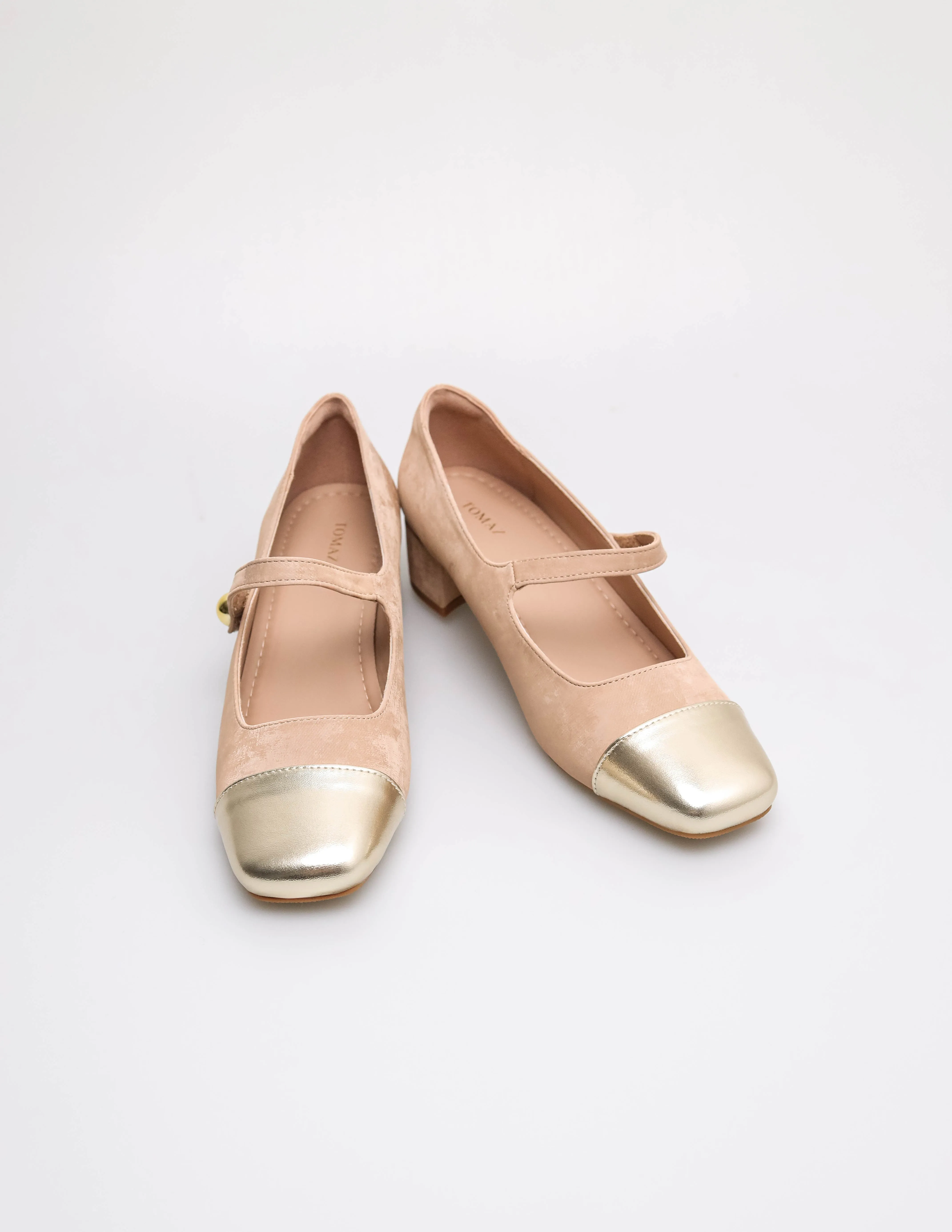 Tomaz YX234 Ladies Mary Jane Block Heels