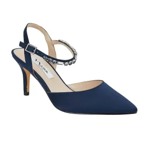 Tonya Heel in Navy Fabric