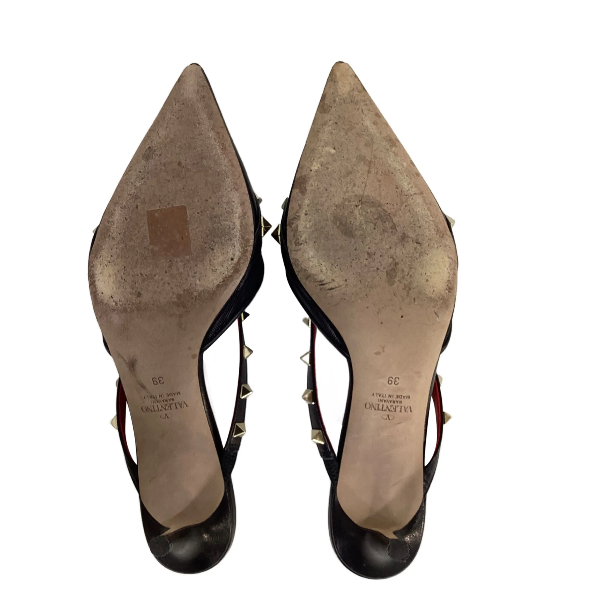 Valentino Garavani Rockstud Alcove Mules in Black Leather
