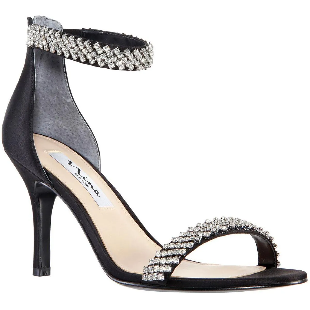 Vauna Womens Zipper Evening Heels
