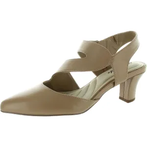 Venue Womens Zipper Faux Leather Ankle Strap