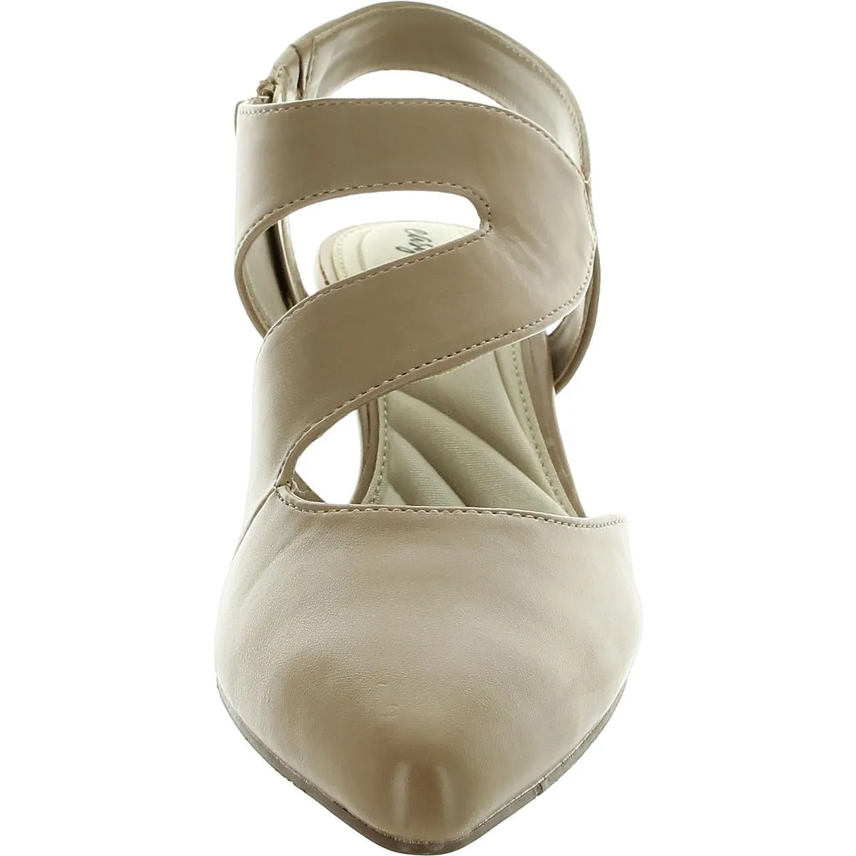 Venue Womens Zipper Faux Leather Ankle Strap