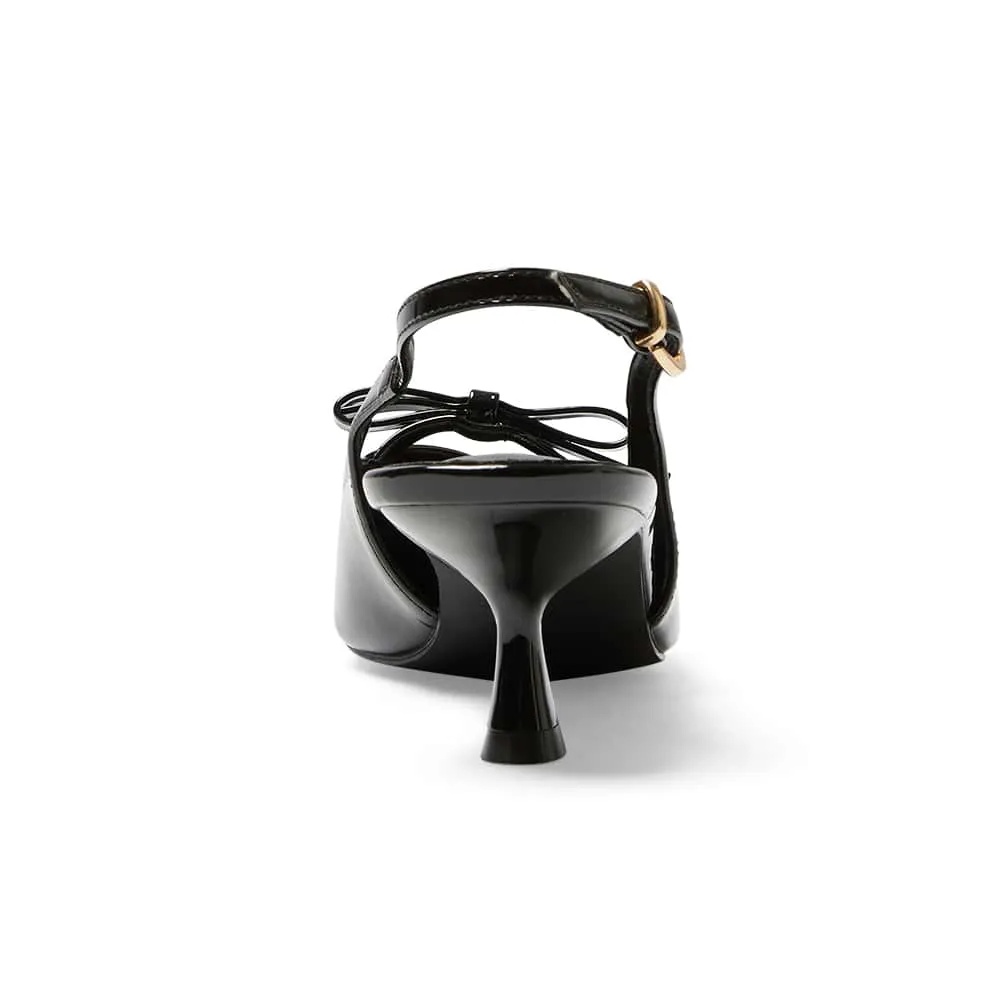 Verity Heel in Black Patent