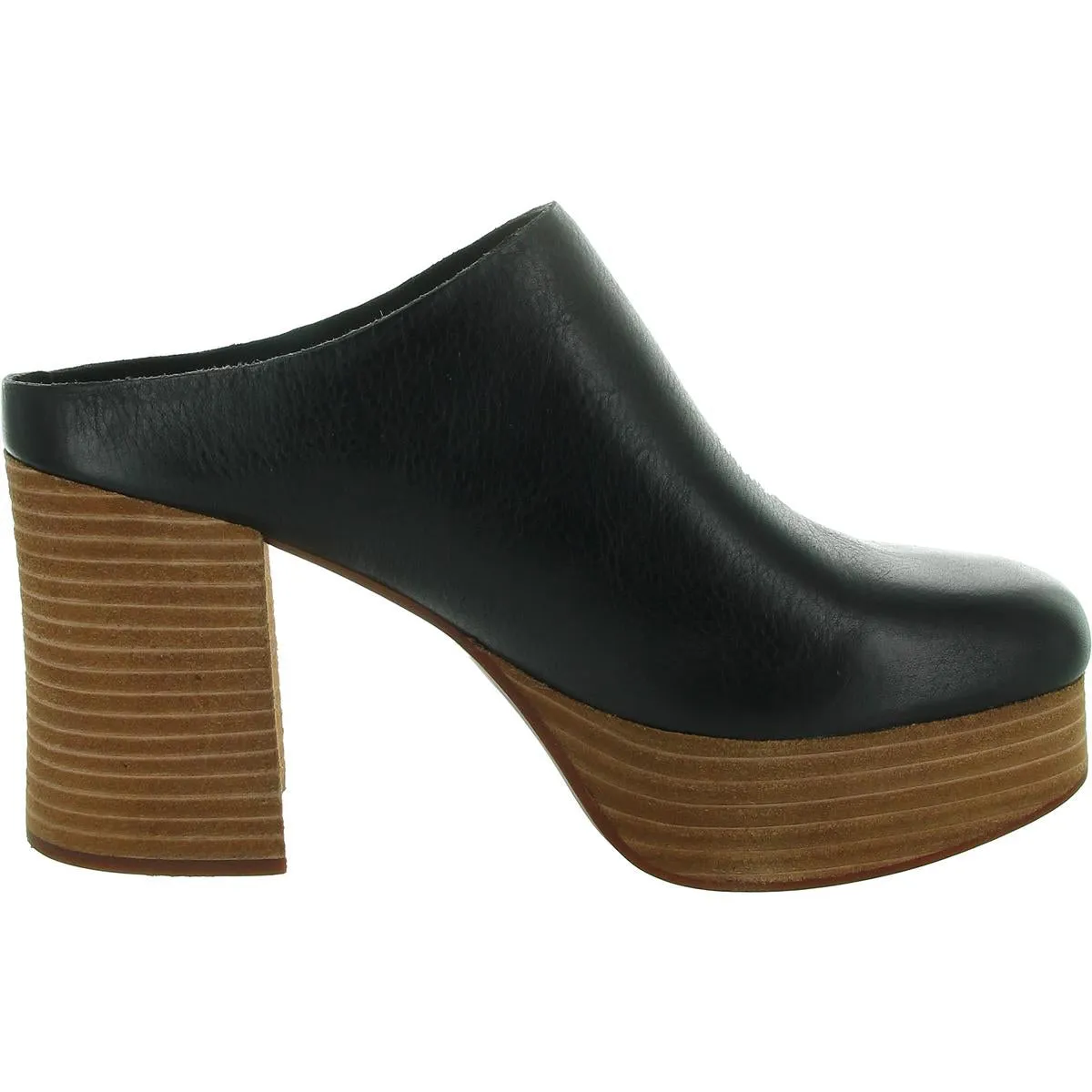 Veronica Womens Solid Leather Mules
