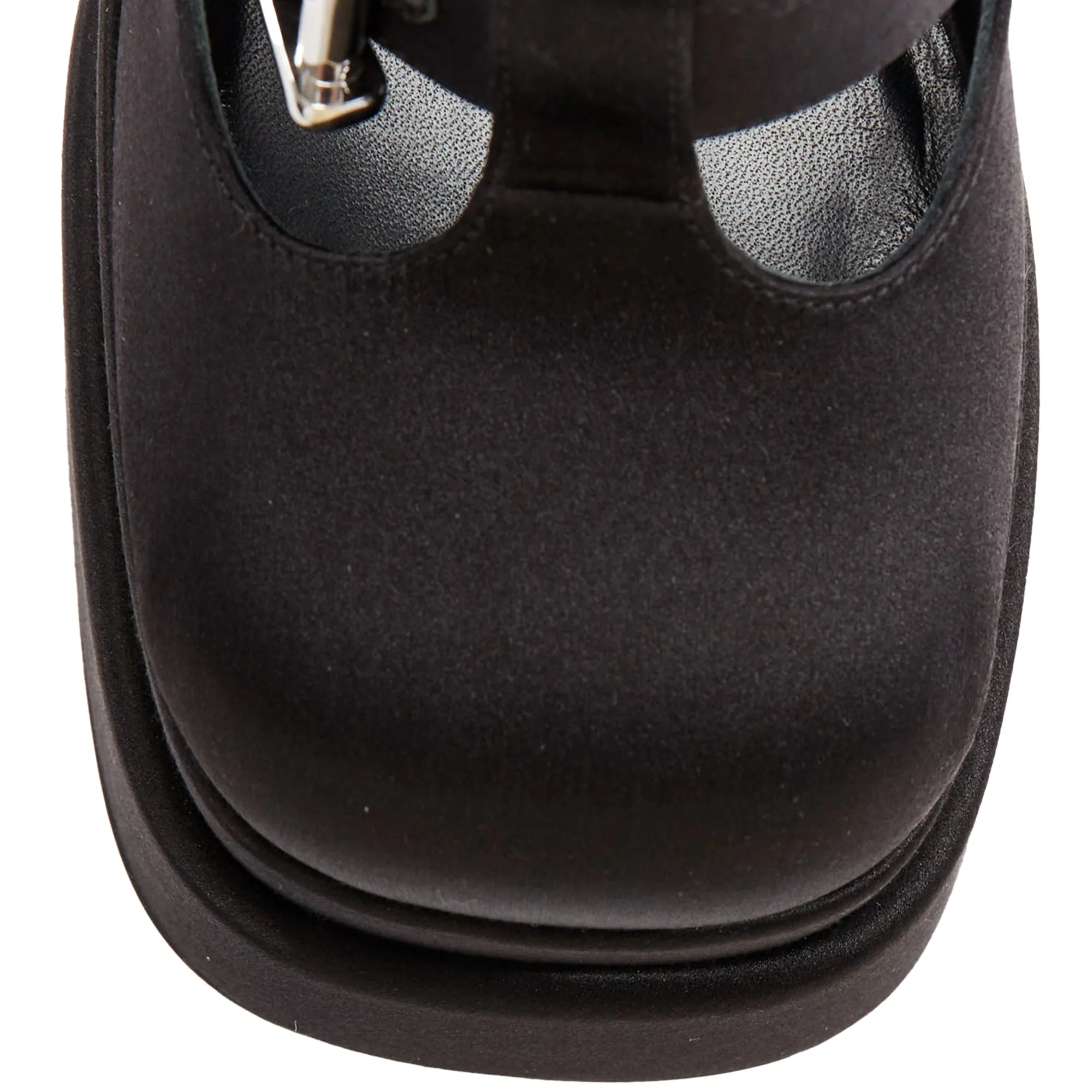 Versace aevitas satin bondage buckle double platform