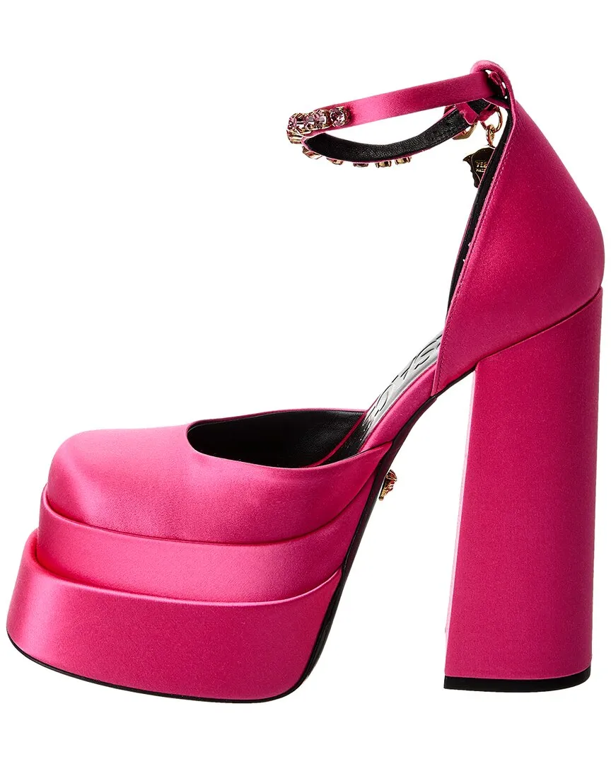 Versace Medusa Satin Platform Pump