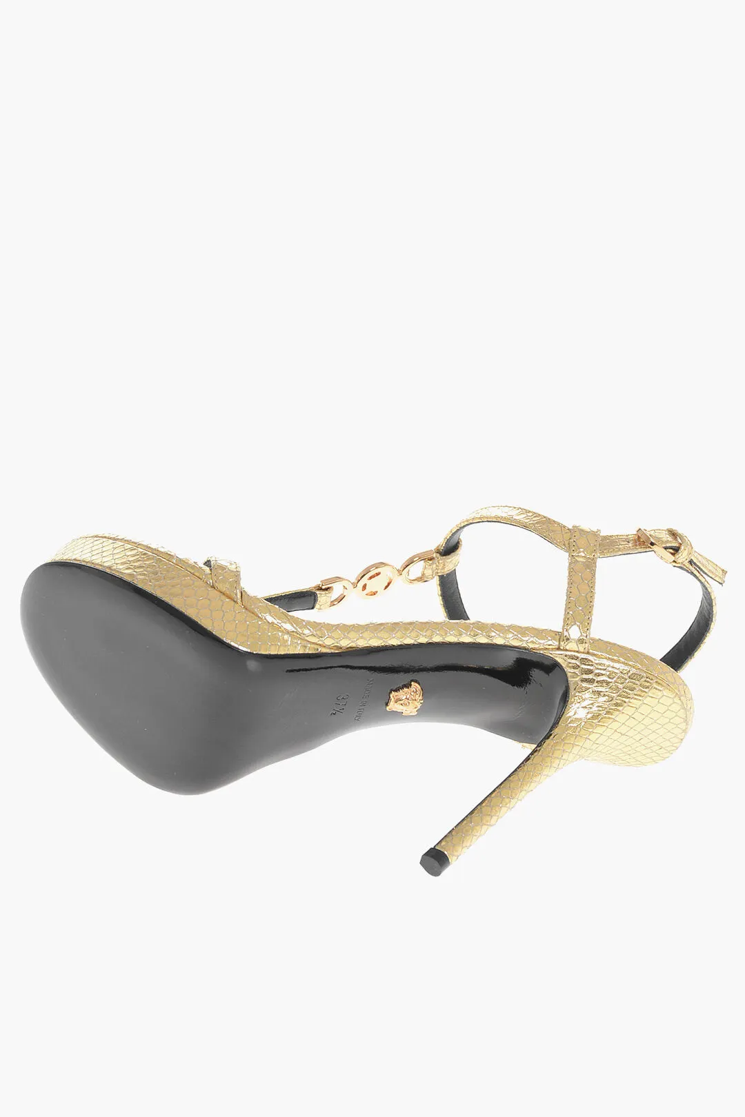 Versace Python Printed Lam Leather With Stiletto Heel 11Cm