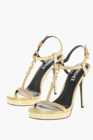 Versace Python Printed Lam Leather With Stiletto Heel 11Cm
