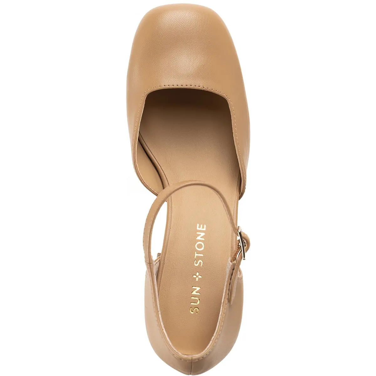 Viennaa Womens Patent Square Toe Mary Jane Heels