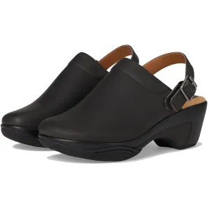 Viewable Womens Buckle Faux Leather Slingback Heels