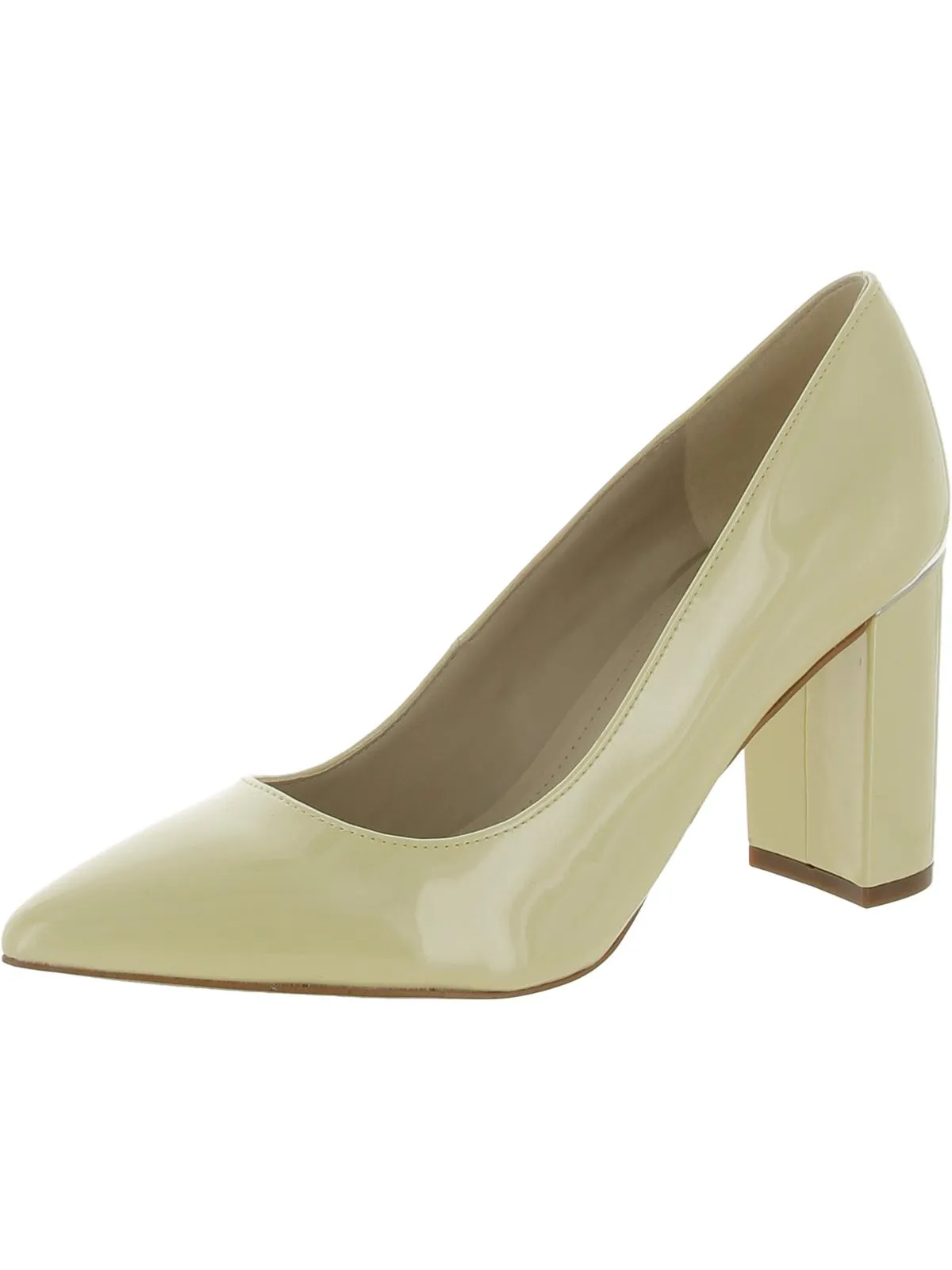 Viviene 4 Womens Faux Leather Pointed Toe Pumps
