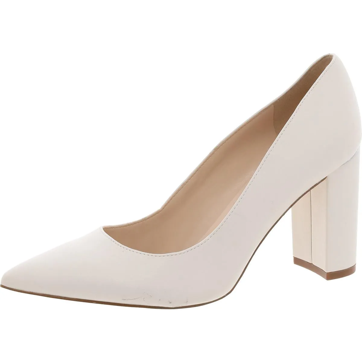 Viviene 4 Womens Faux Leather Pointed Toe Pumps