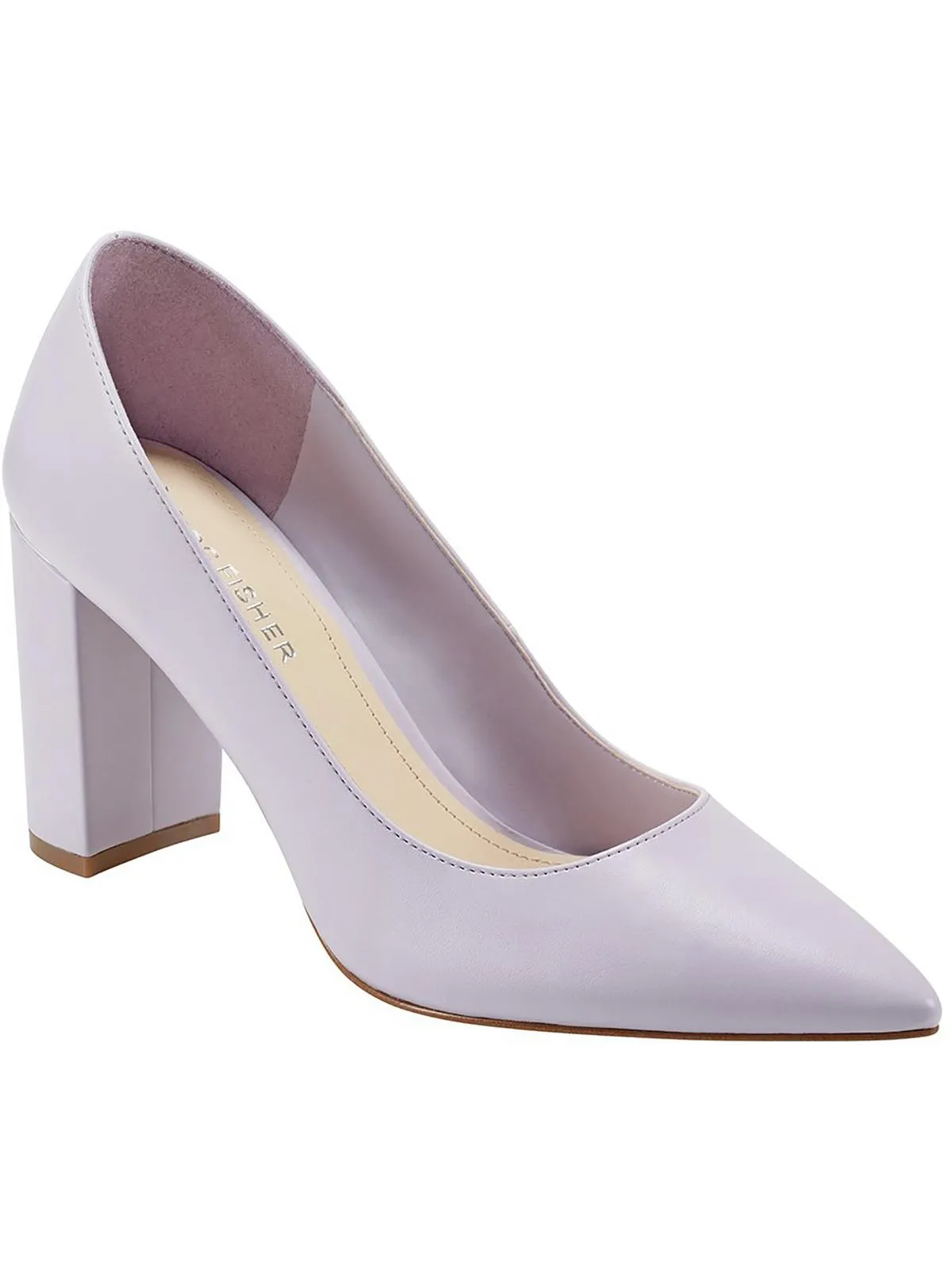 Viviene 4 Womens Faux Leather Pointed Toe Pumps