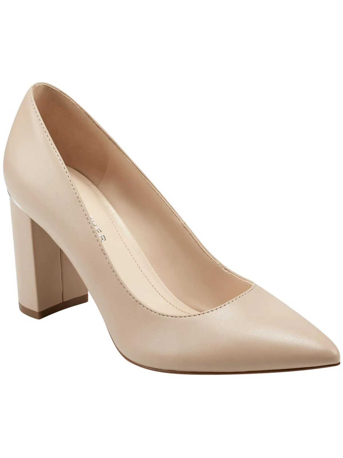 Viviene 4 Womens Faux Leather Pointed Toe Pumps