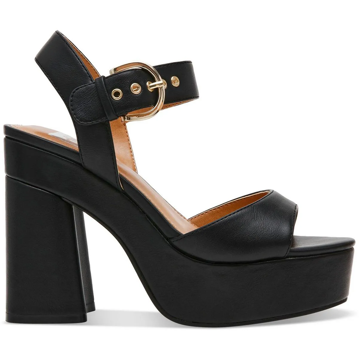 WAYWARD Womens Block Heel Man Made Ankle Strap