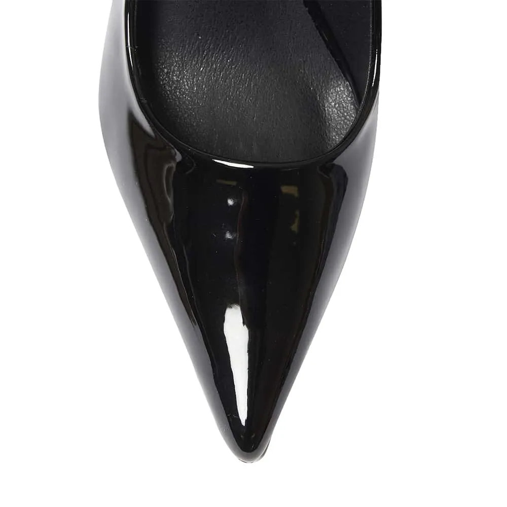 Wendy Heel in Black Patent