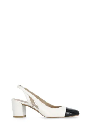 White Sleek 50 Slingback
