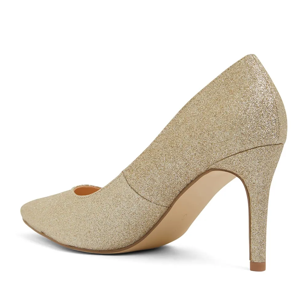Wild Heel in Gold Glitter