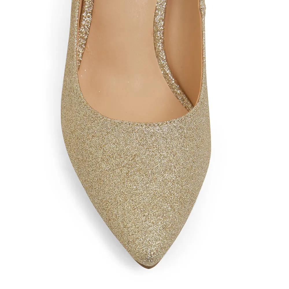 Wild Heel in Gold Glitter