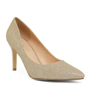 Wild Heel in Gold Glitter
