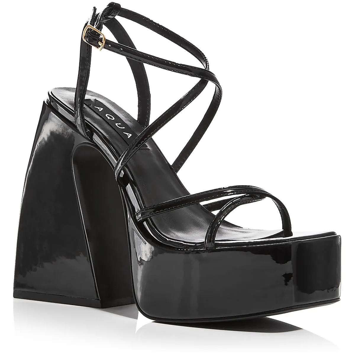Womens Adjustable Open Toe Block Heels