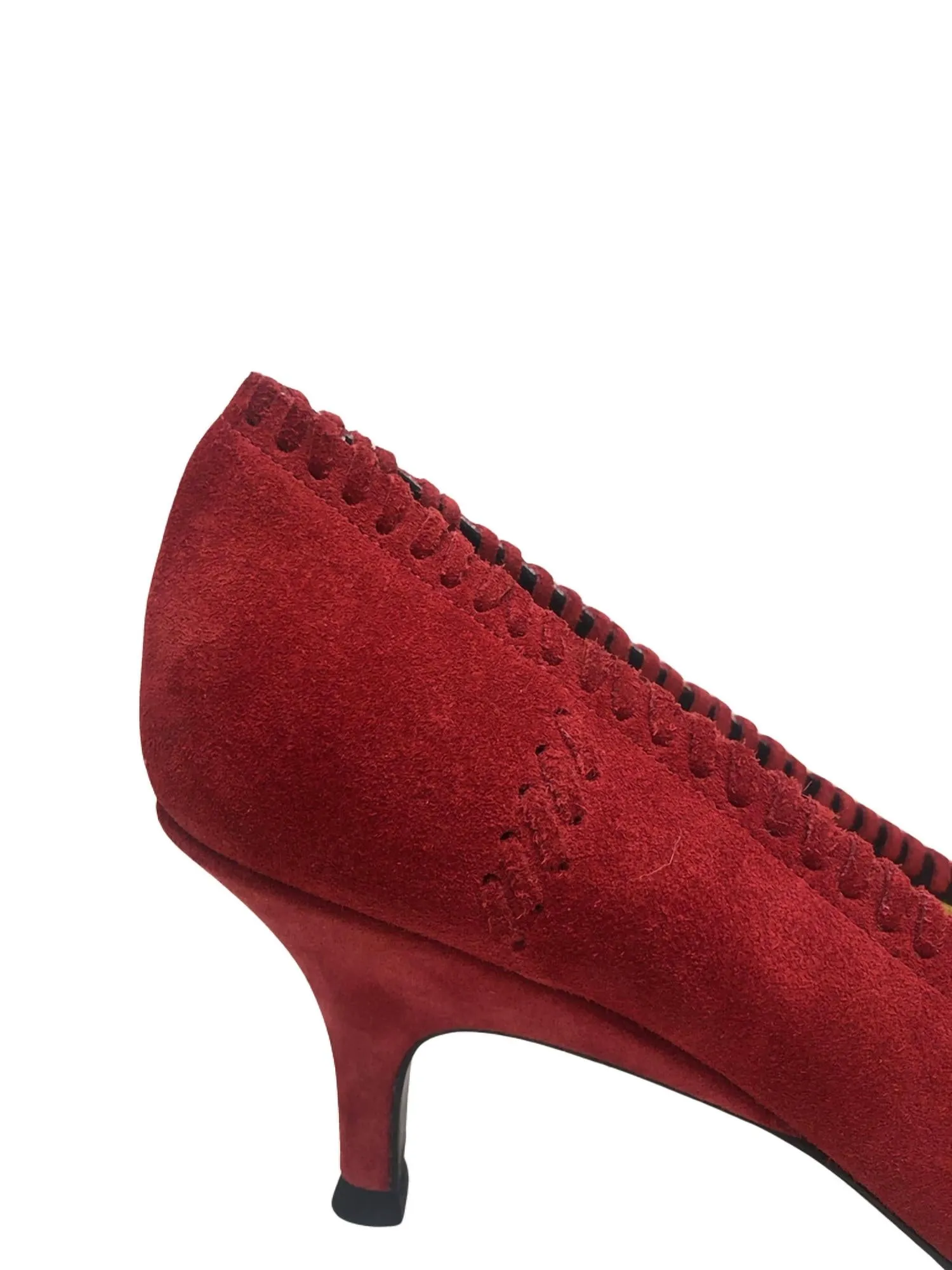 Women's Alcott Whip Stitch Pump Heels In Red