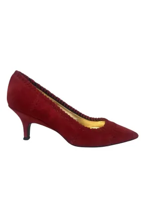 Women's Alcott Whip Stitch Pump Heels In Red