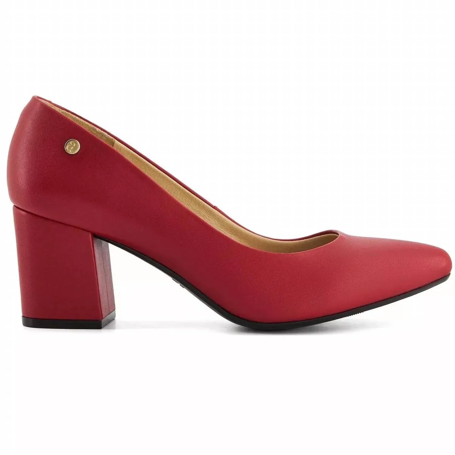 Women's Block Heel Pumps In Red