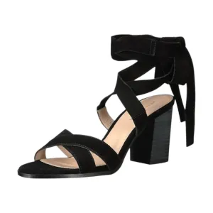Women's Bonjour Sd Sandal In Black Cow Suede