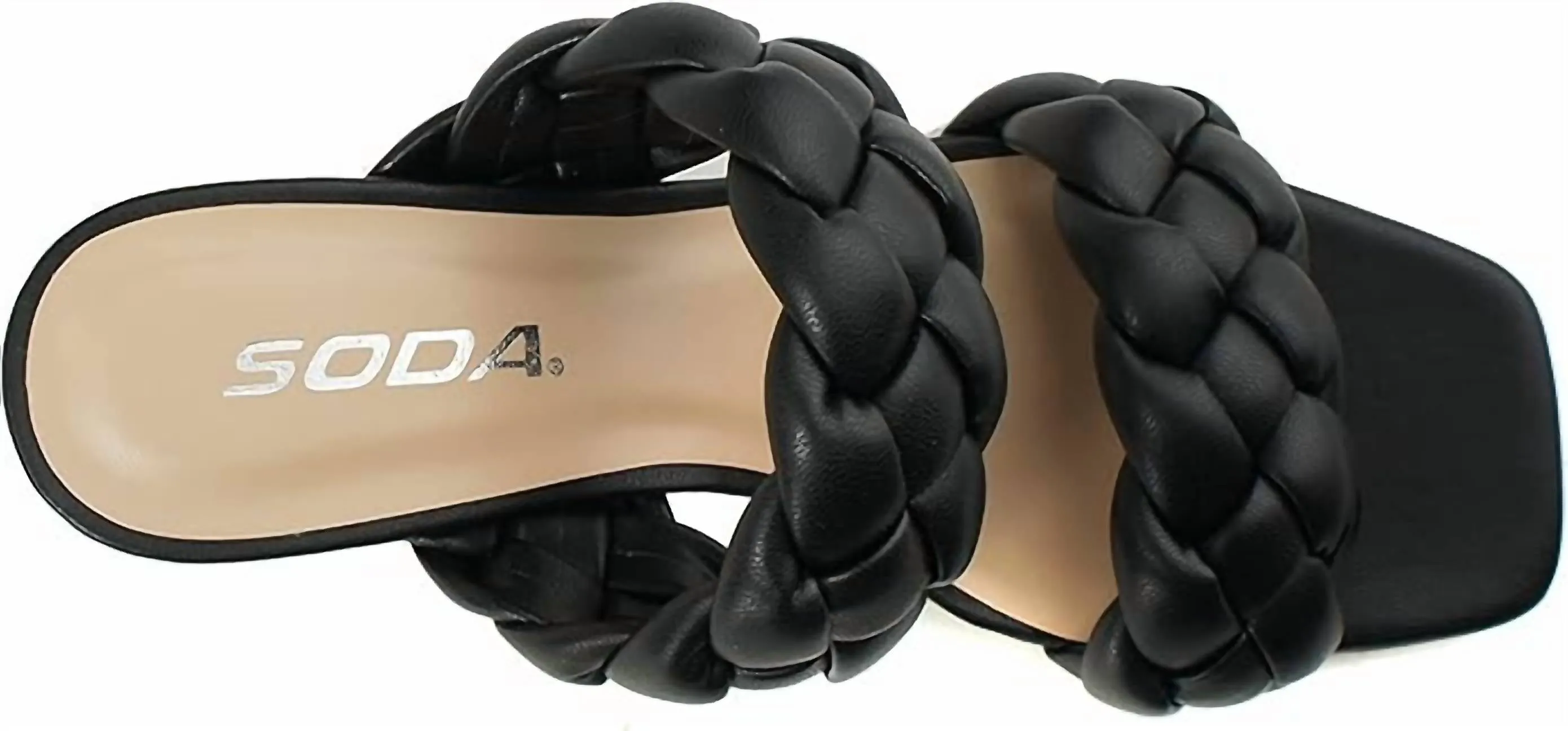 Women's Braided Heels In Black