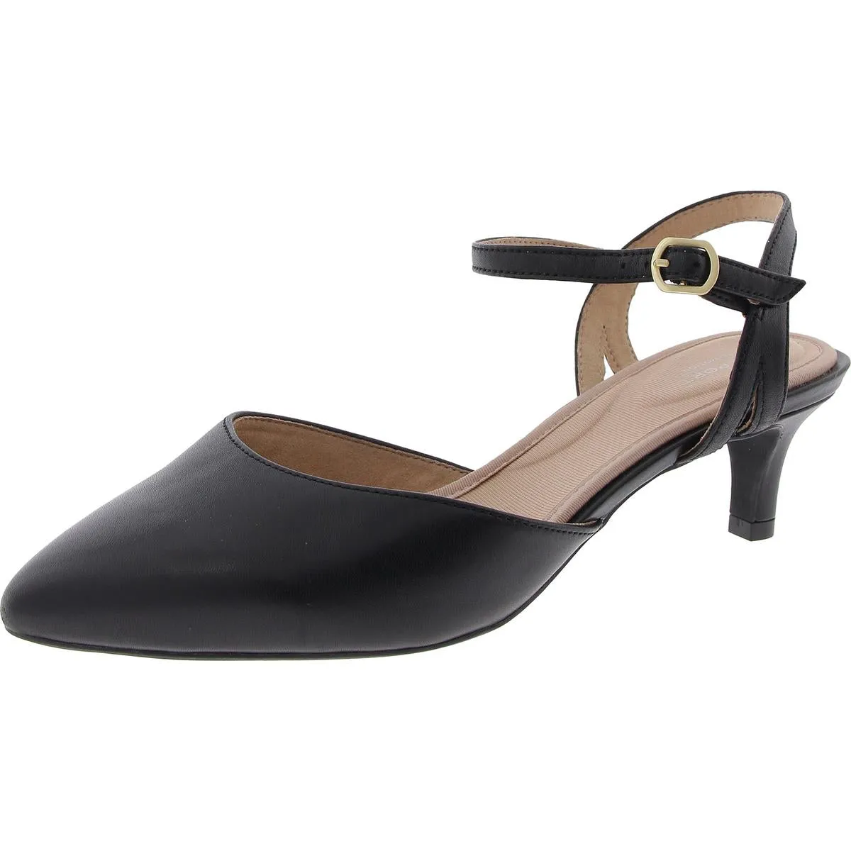 Womens Buckle Slingback Heels