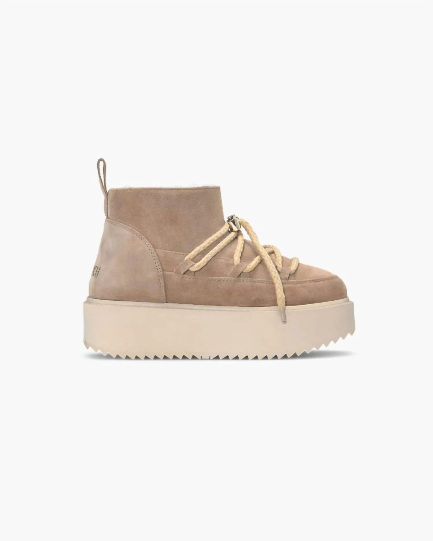 Women's Classic Low Platform Shoes In Beige