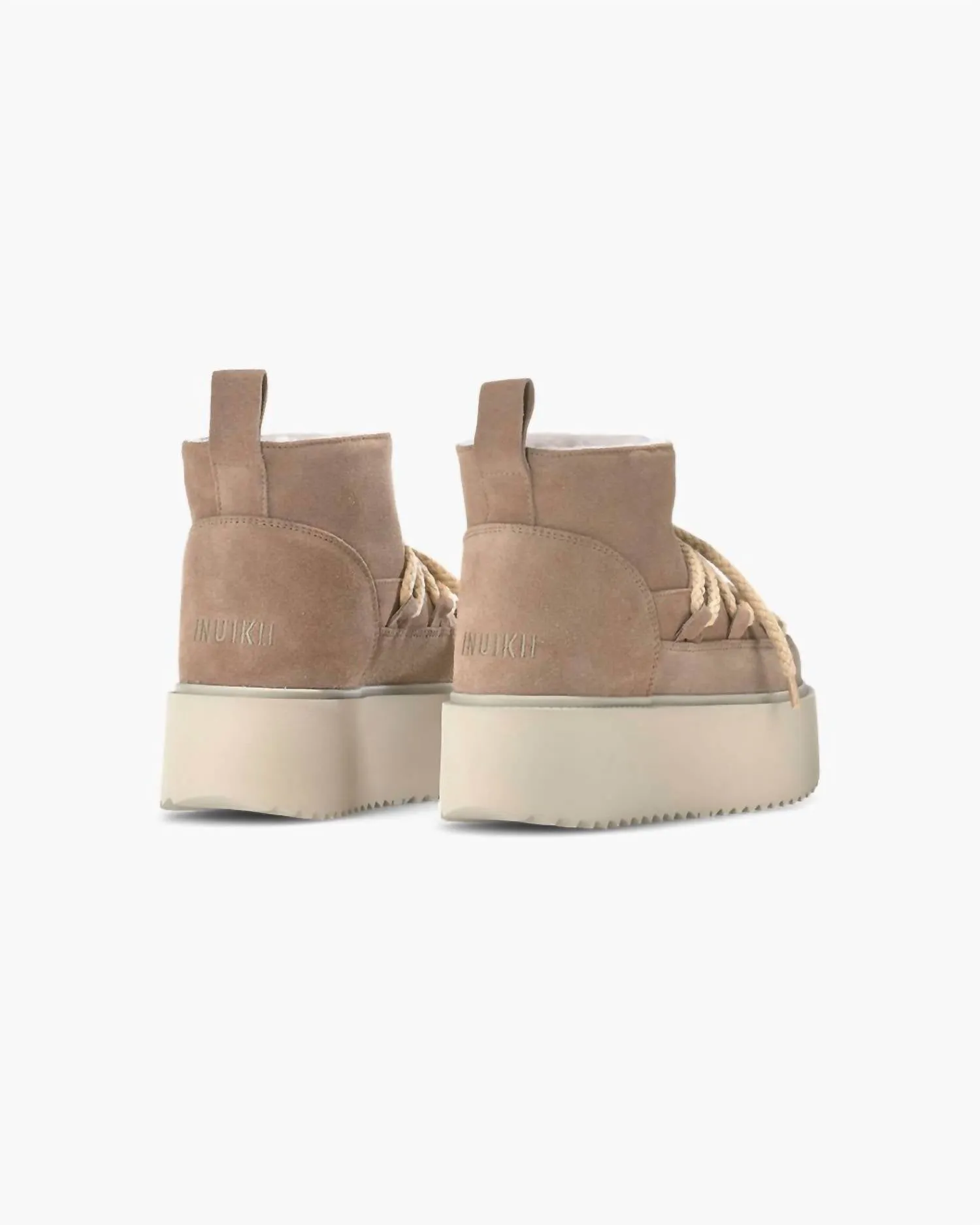 Women's Classic Low Platform Shoes In Beige