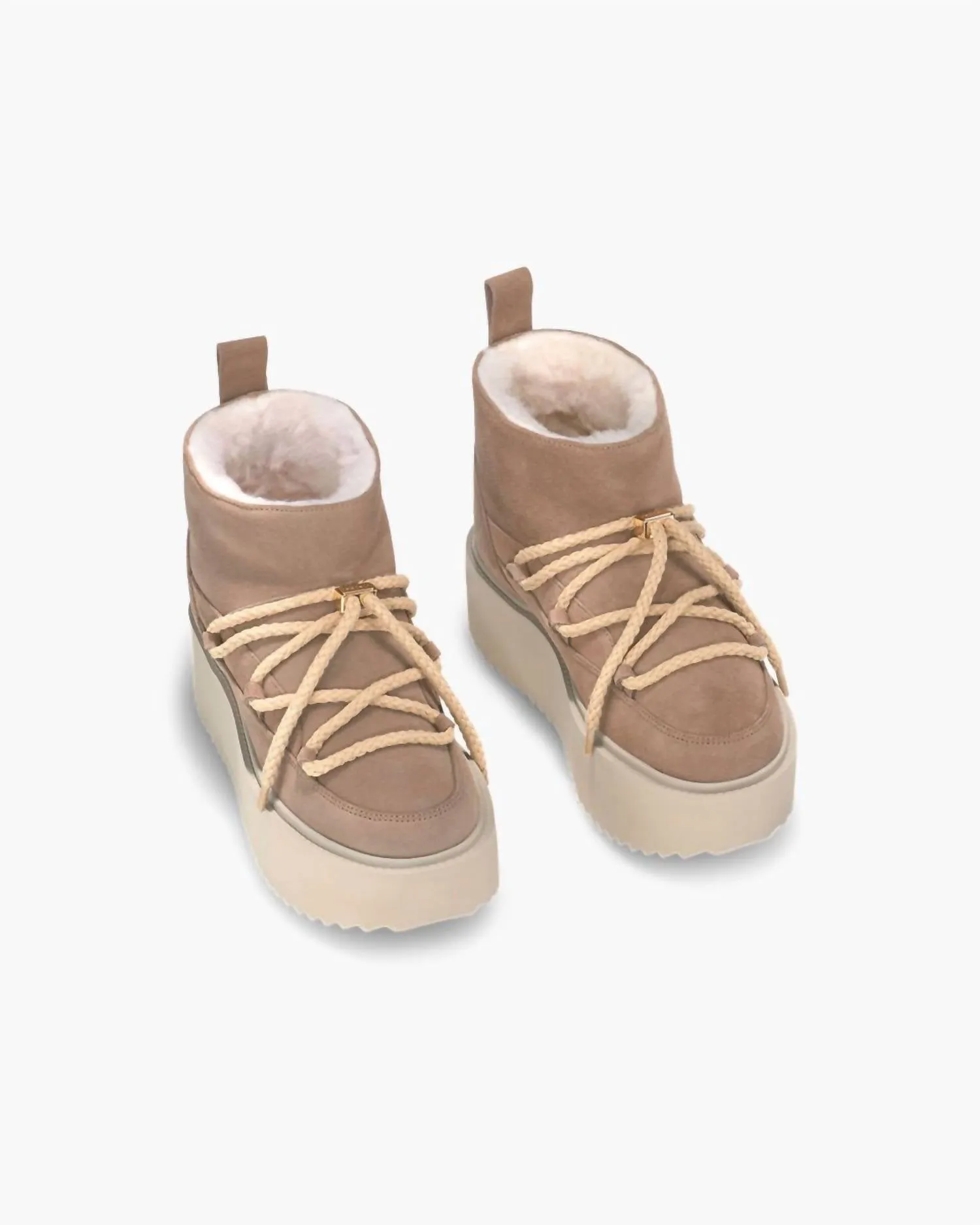 Women's Classic Low Platform Shoes In Beige