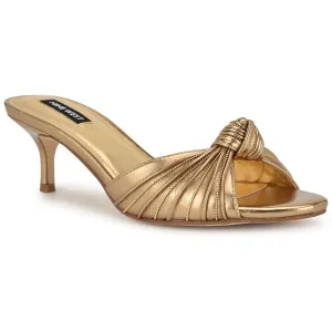 Womens Comfort Insole Faux Leather Kitten Heels