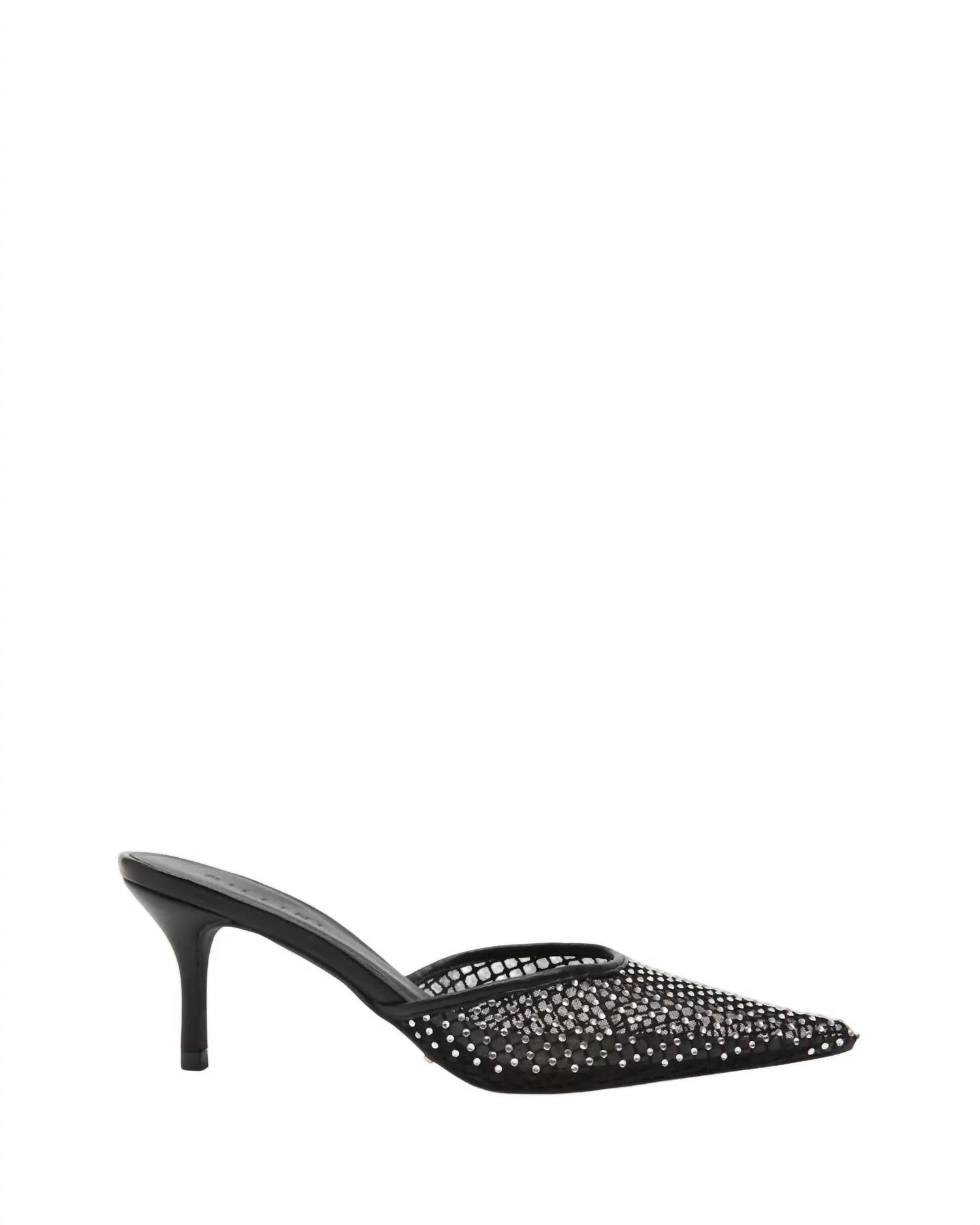 Women's Dez Heels In Black Mesh