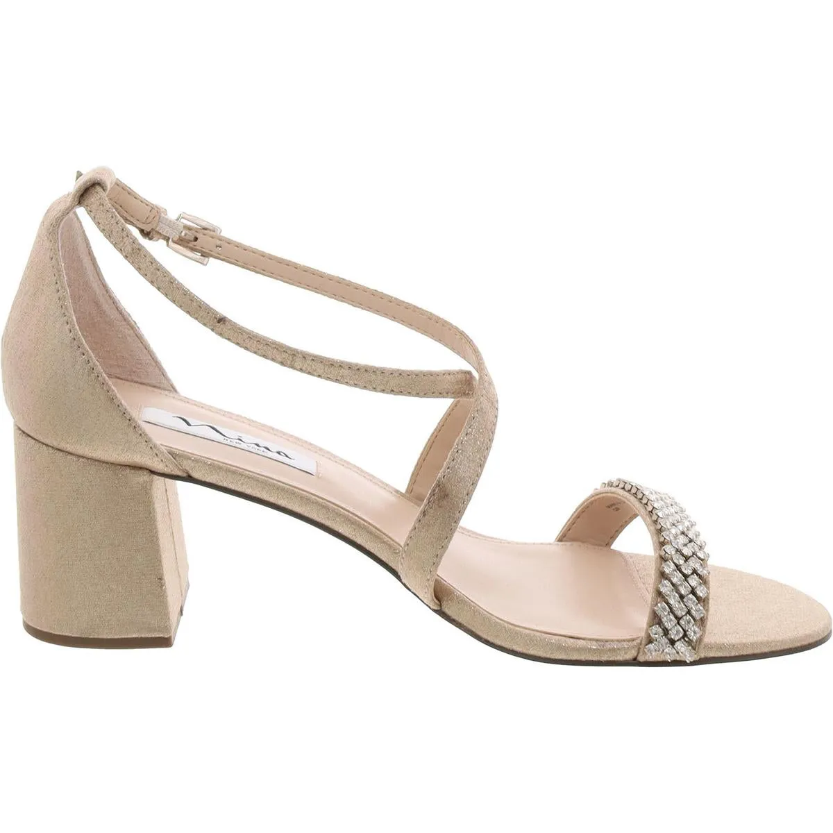 Womens Embellished Ankle Strap