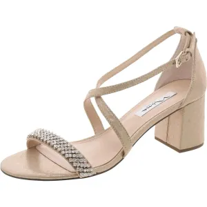 Womens Embellished Ankle Strap