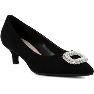 Womens Embellished Man Made Kitten Heels