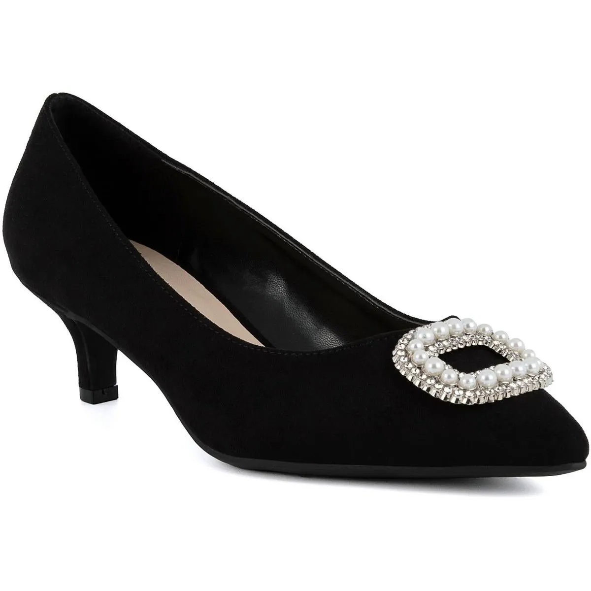 Womens Embellished Man Made Kitten Heels