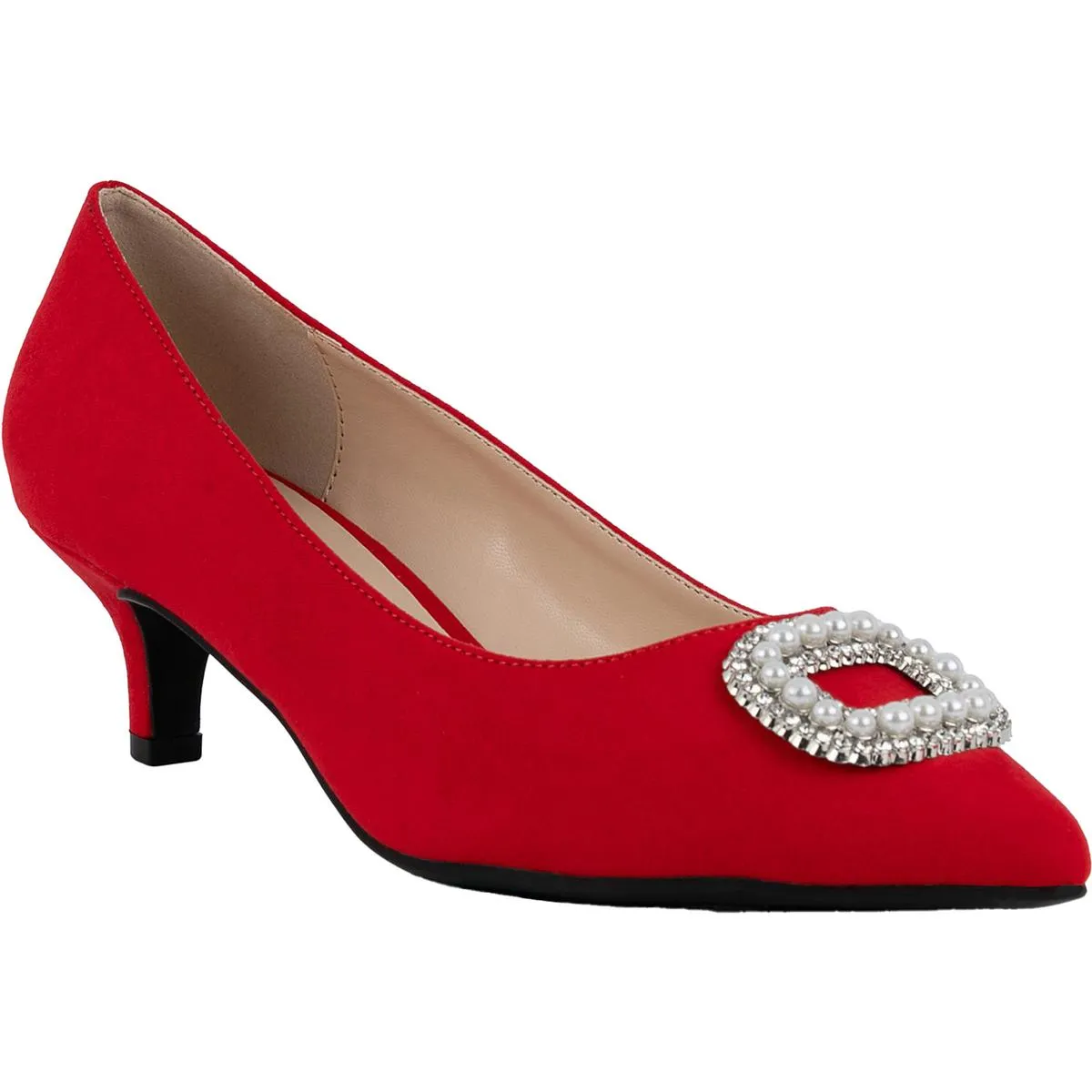 Womens Embellished Man Made Kitten Heels