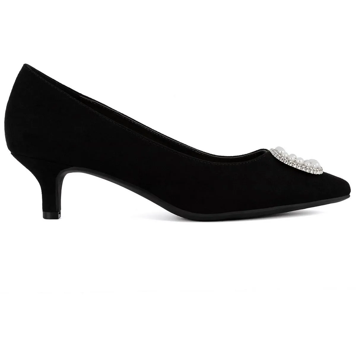 Womens Embellished Man Made Kitten Heels