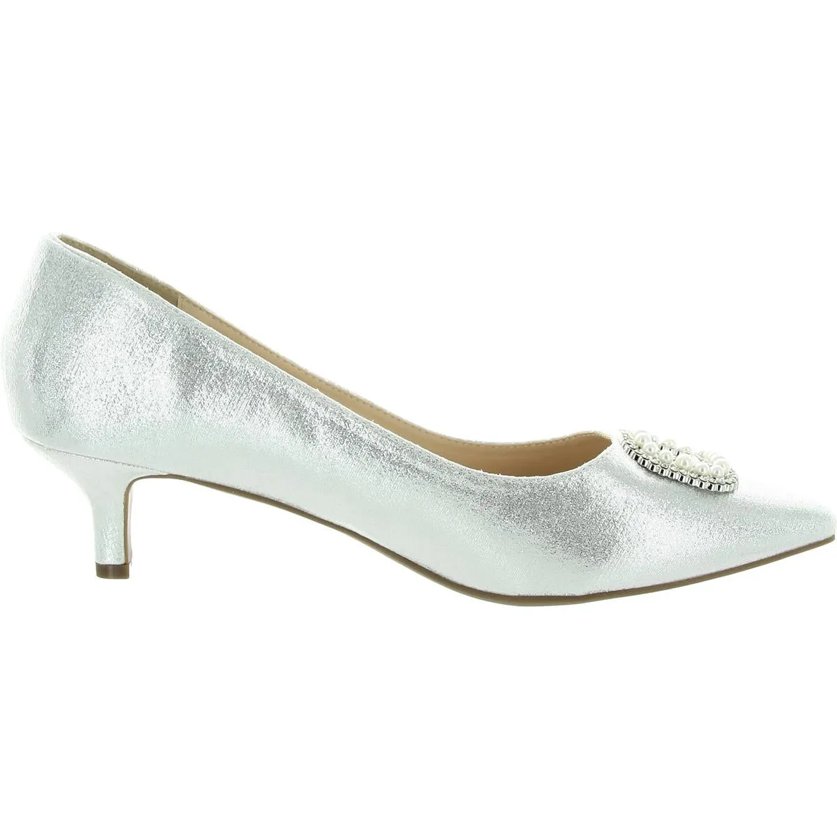 Womens Embellished Man Made Kitten Heels