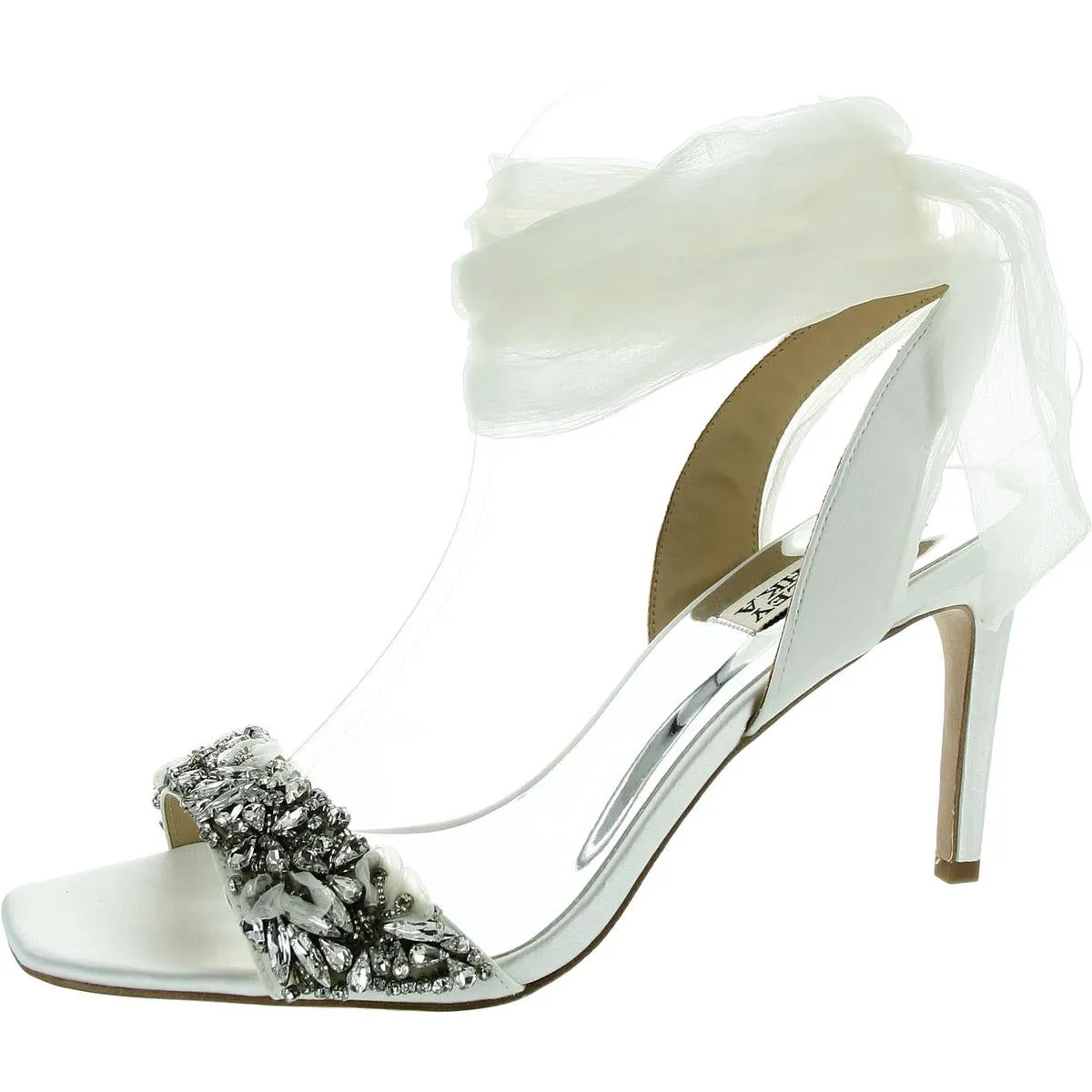 Womens Embellished Slingback Heels
