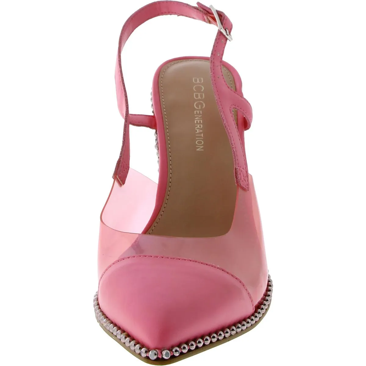 Womens Embellished Slip On Slingback Heels