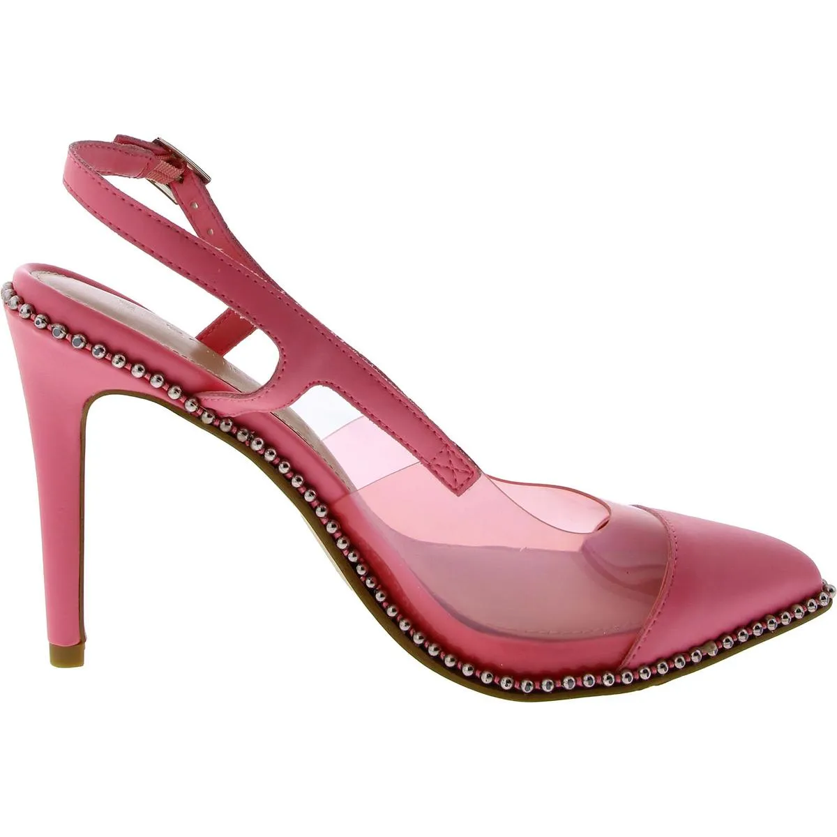 Womens Embellished Slip On Slingback Heels