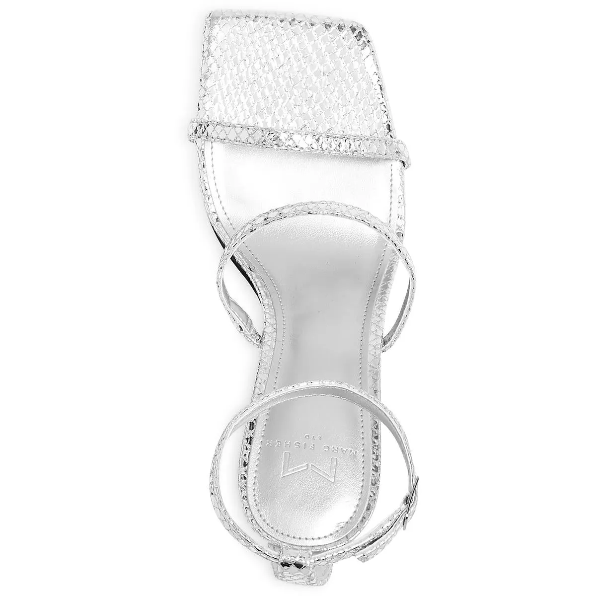Womens Faux Leather Stiletto Ankle Strap